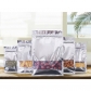 5 pcs Quad Seal Flat Bottom Bags Foil Dry Food Packaging Ziplock Foil Bags with Clear Window